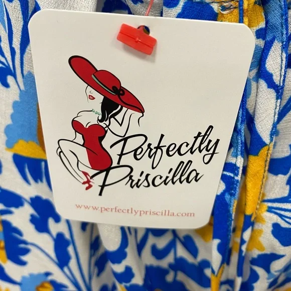 NWT Blue‎ Yellow Floral Sleeveless Halter Sundress Maxi Adjustable 3X (22/24) - Picture 12 of 16